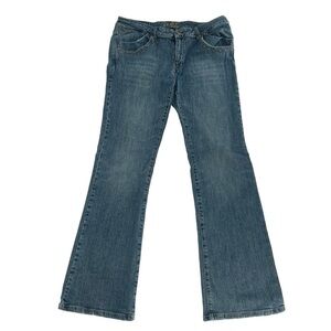 Roca Wear Embellished Wide Leg Frayed Hem Jeans Size 16 Women’s